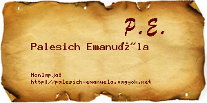Palesich Emanuéla névjegykártya